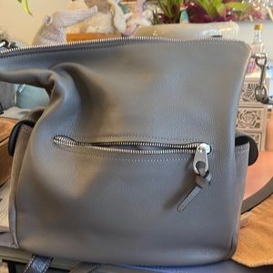 Extra large Coach bag.  Soft leather with suede on sides.